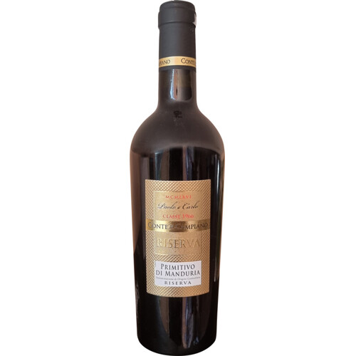 Primitivo di Manduria DOC Riserva, Conte di Campiano - suché