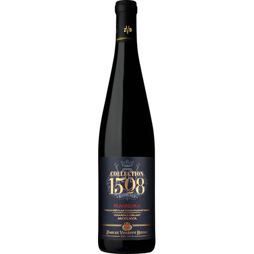 Frankovka, pozdní sběr, Collection 1508, Zámecké vinařství Bzenec - suché