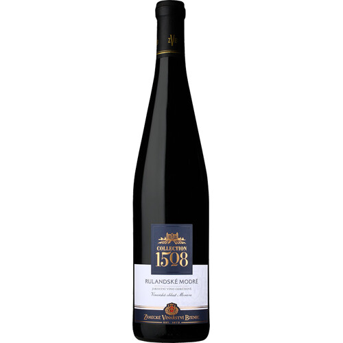 Rulandské modré, jakostní, Collection 1508, Zámecké vinařství Bzenec - suché