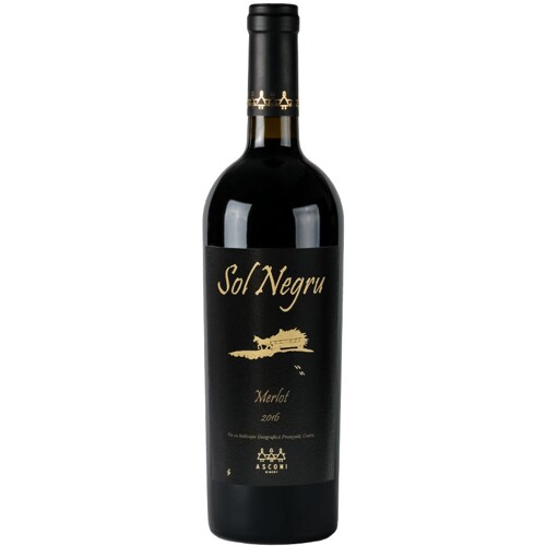Merlot, Sol Negru,vinařství Asconi, Moldavsko - suché