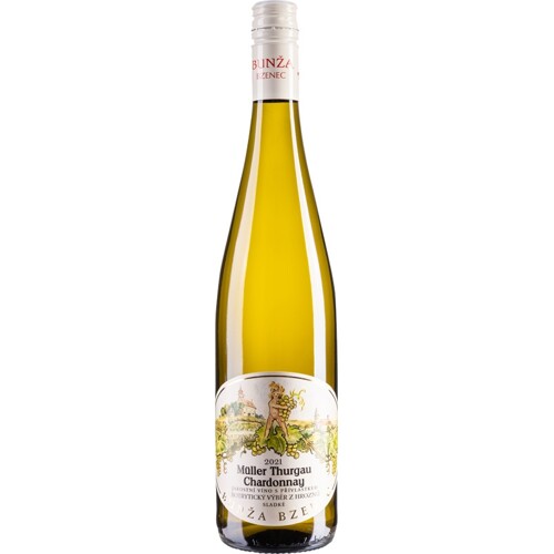 Cuvée M.Thurgau+Chardonnay, botrytický výběr z hroznů 2021, Petr Bunža - sladké