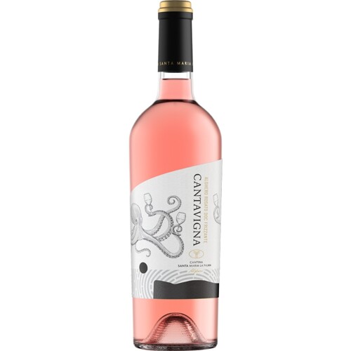 Cantavigna Rosé Frizzante, Alghero DOC, Santa Maria La Palma, Sardínie, Itálie - suché, perlivé