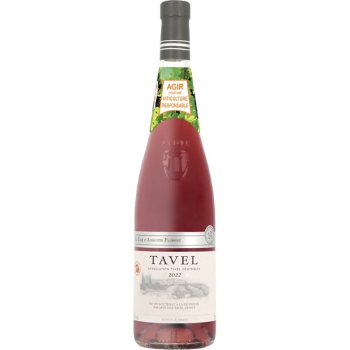 Tavel Rosé AOC, La Cave d'Augustin Florent, Provence, Maison Johanés Boubée, Francie - suché