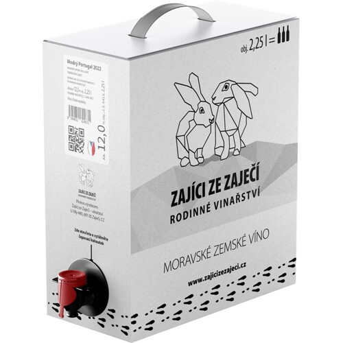 Pálava, zemské, Zajíci ze Zaječí, vinařství Vajbar, 2,25litrů - polosladké