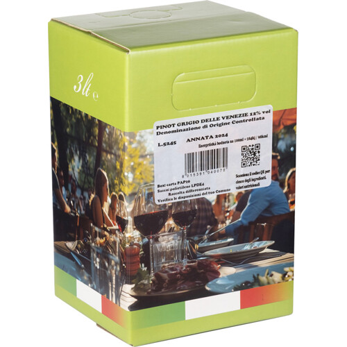 Pinot Grigio DOC delle Venezie, Parolvini, Itálie, 3 litry - suché