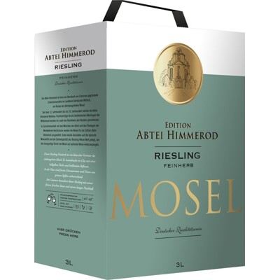 Riesling, Feinherb, Mosel, Abtai Himmerod, 3 litry, Německo - polosuché