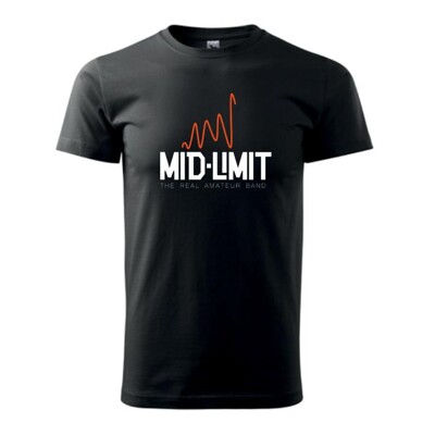 Černé tričko Mid-limit velikosti L